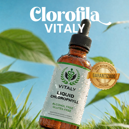 Clorofila Vitaly (60ml)- Olvidate de la hinchazón en dias + Gratis Guia alimentación